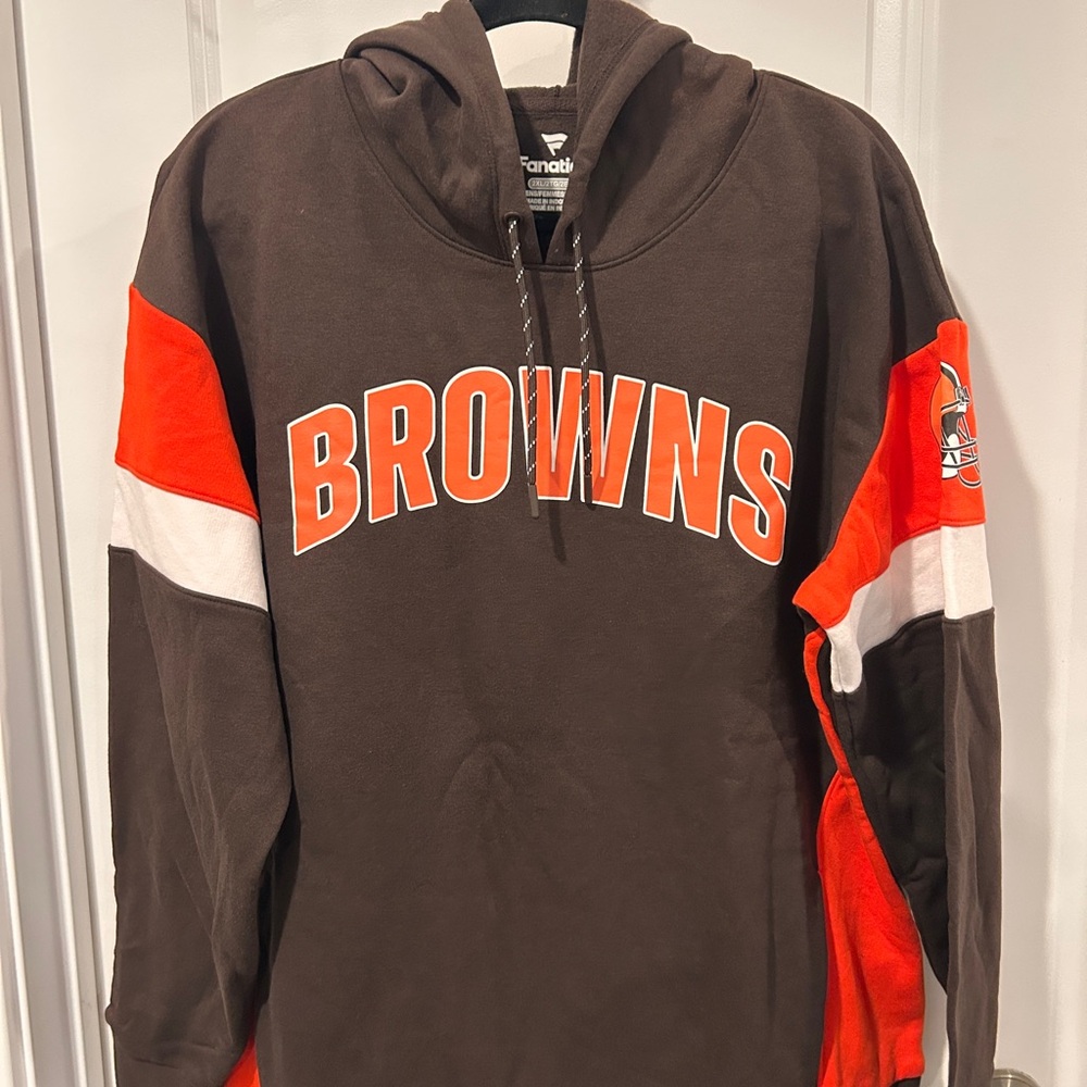 Fanatics Cleveland Browns Brown and Orange Hoodie